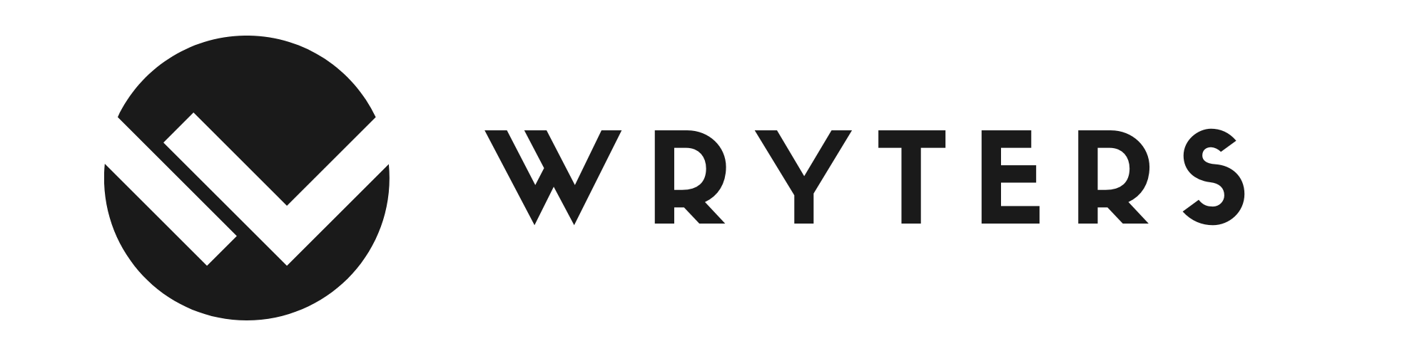 Wryters logo (expanded - black)